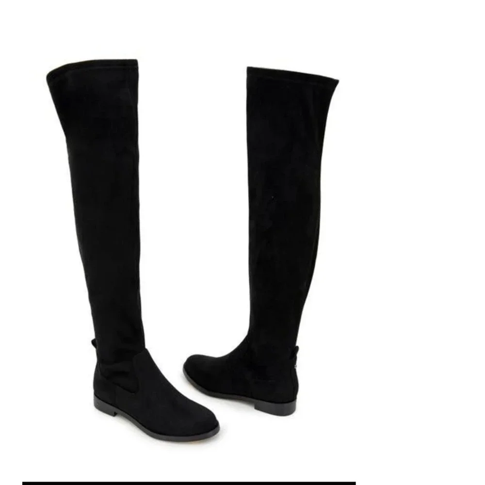 Kenneth Cole Reaction Salt Stretch Over‎ The Knee Boots Black HNXJune 25